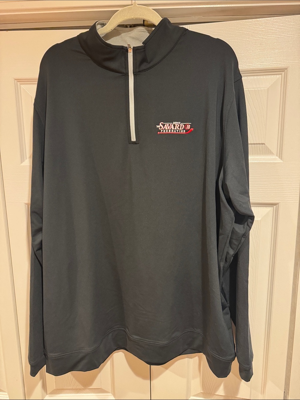 Peter Millar Men's Black Quarter-Zip Performance Pullover